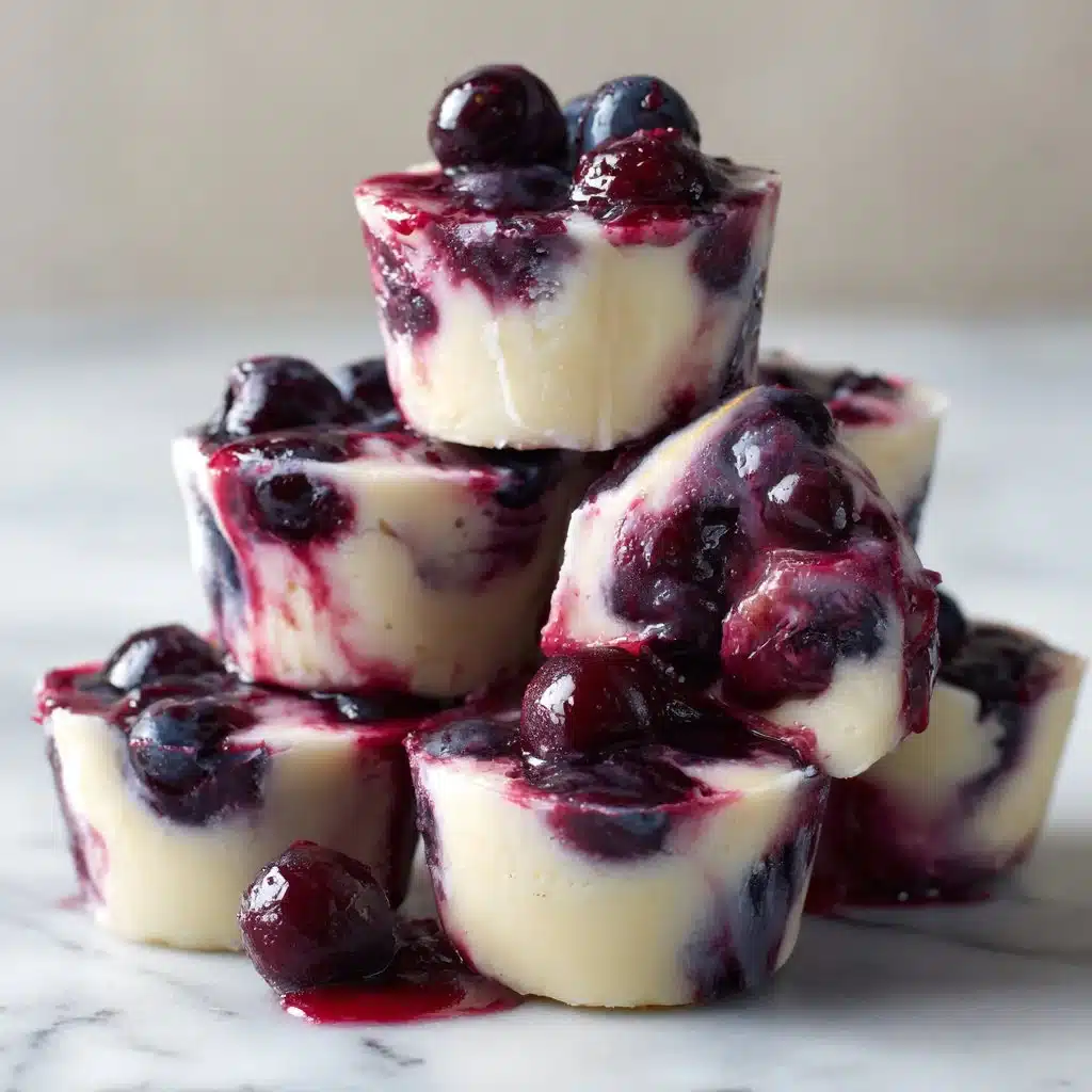 Blueberry Swirl Yogurt Bites