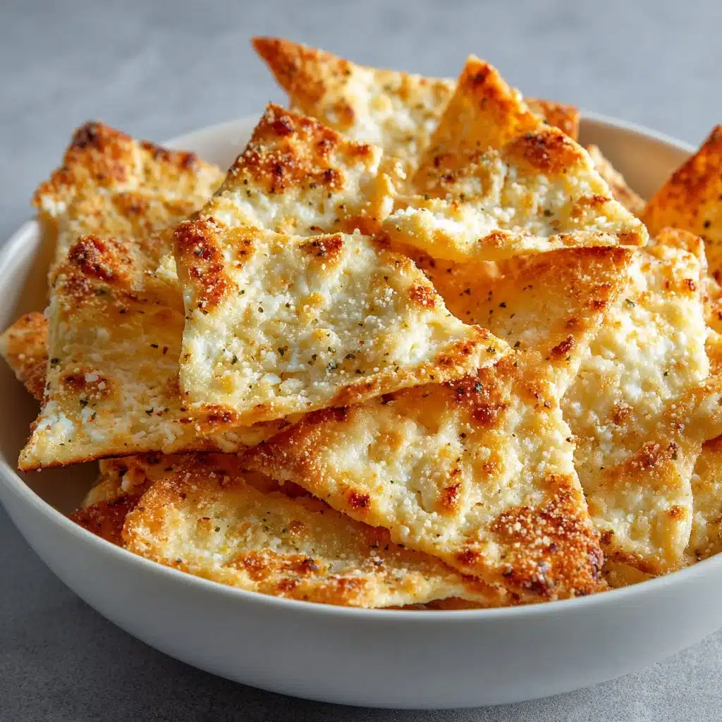 Crispy cottage cheese chips, a healthy and tasty snack.