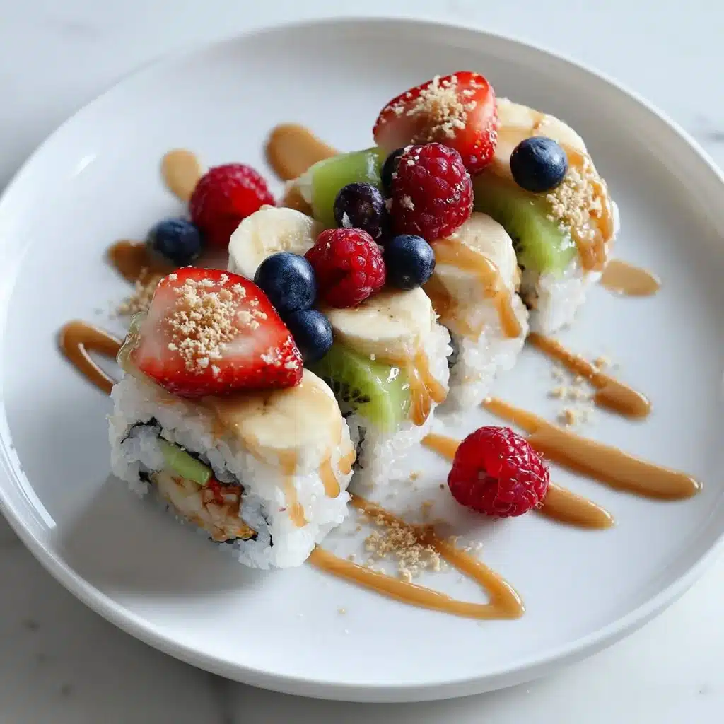 Delicious banana sushi rolls made with fresh ingredients and a fun twist