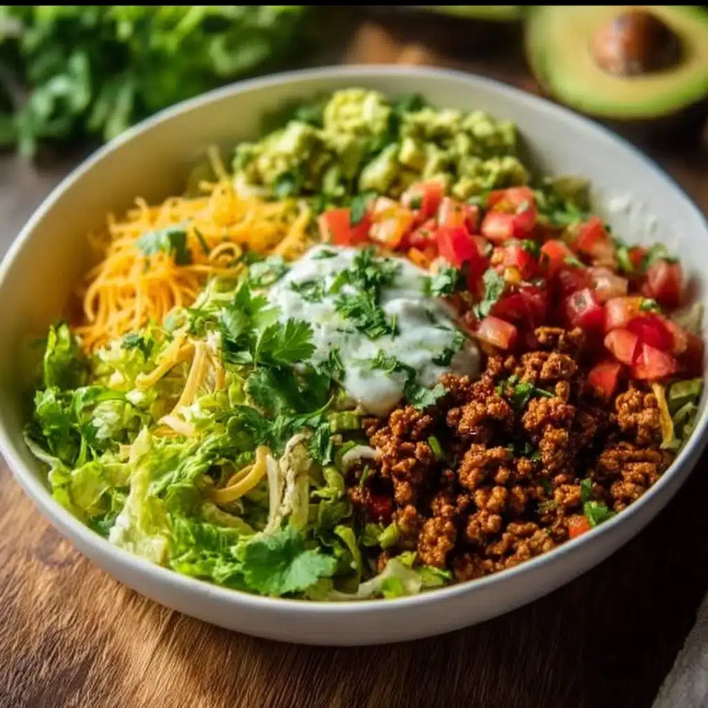 Easy Low Carb Burrito Bowl: A Flavorful, Guilt Free Delight 3 Healthy Easy Low Carb Burrito Bowl with fresh ingredients and vibrant toppings.