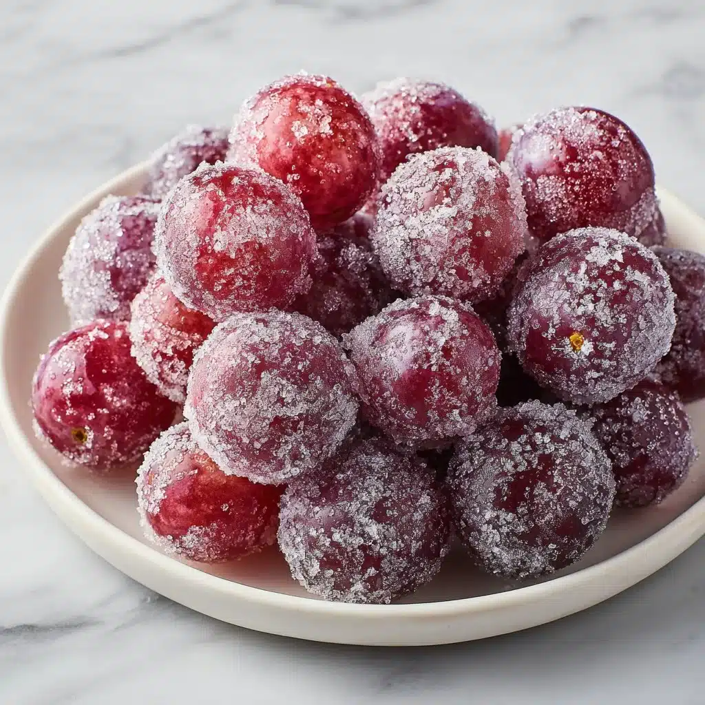 Frozen Sugared Grapes
