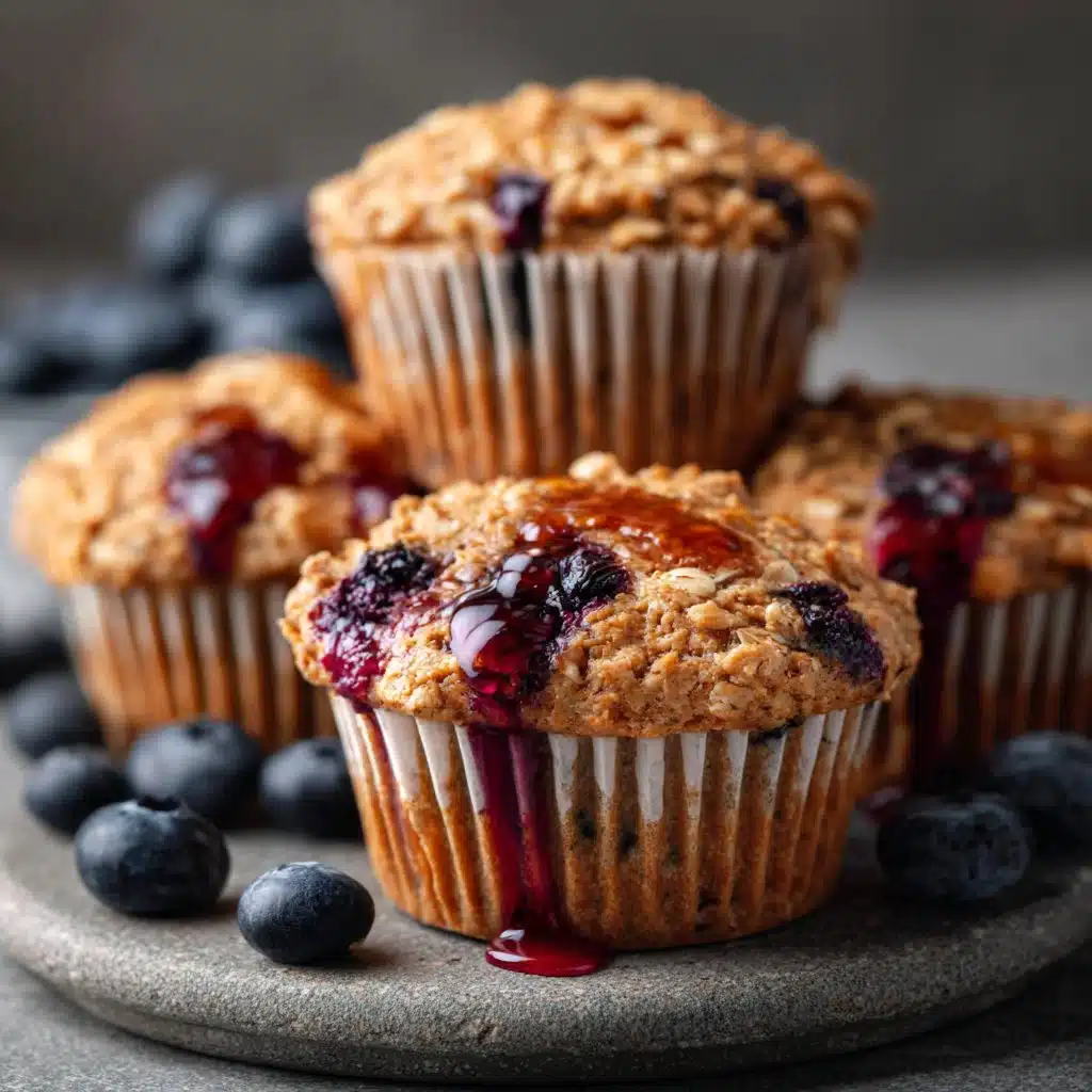 Hearty Blueberry Protein Muffins