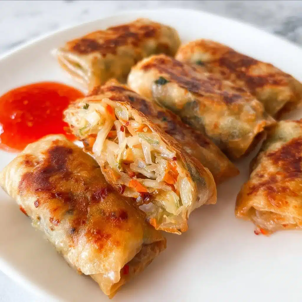 High-Fiber High-Protein Cabbage and Tofu Spring Rolls
