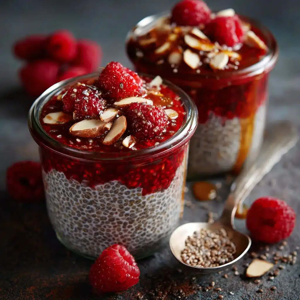 Raspberry Chia Pudding Sweetened with Maple Syrup 4 Raspberry Chia Pudding Sweetened with Maple Syrup