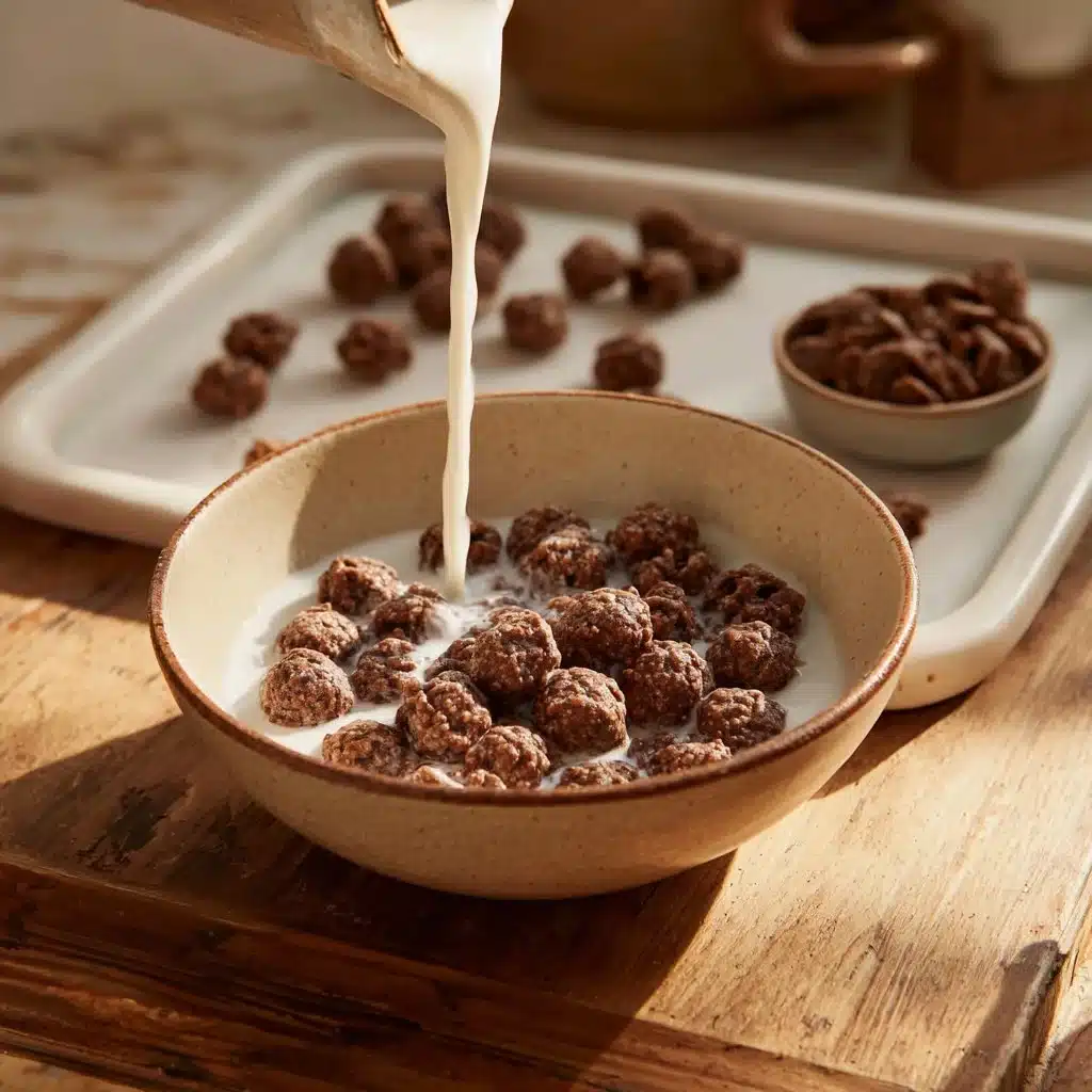 This healthy chocolate cereal has just 4 ingredients and is gluten-free, dairy-free, and refined sugar-free.