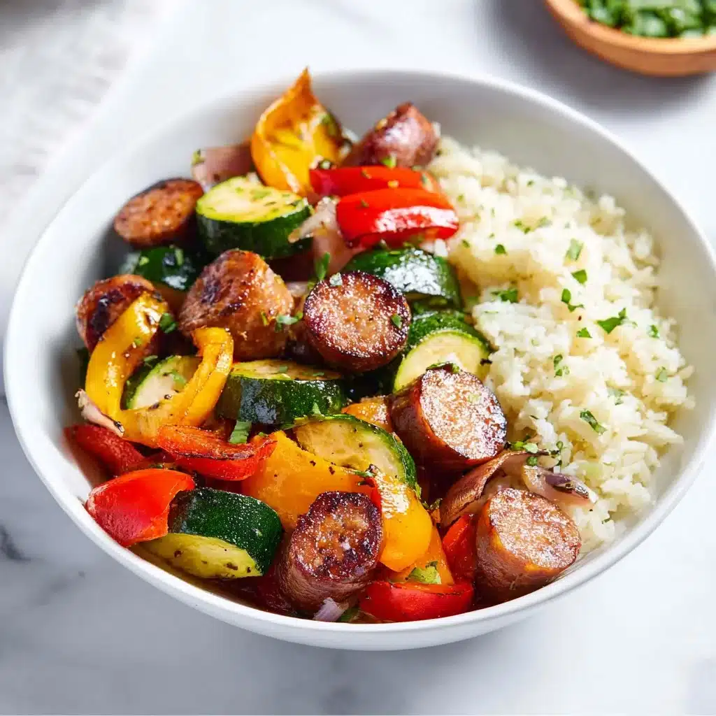 Quick and Tasty: 10 Minute Air Fryer Chicken Sausage and Veggies 4 10 Minute Air Fryer Chicken Sausage and Veggies