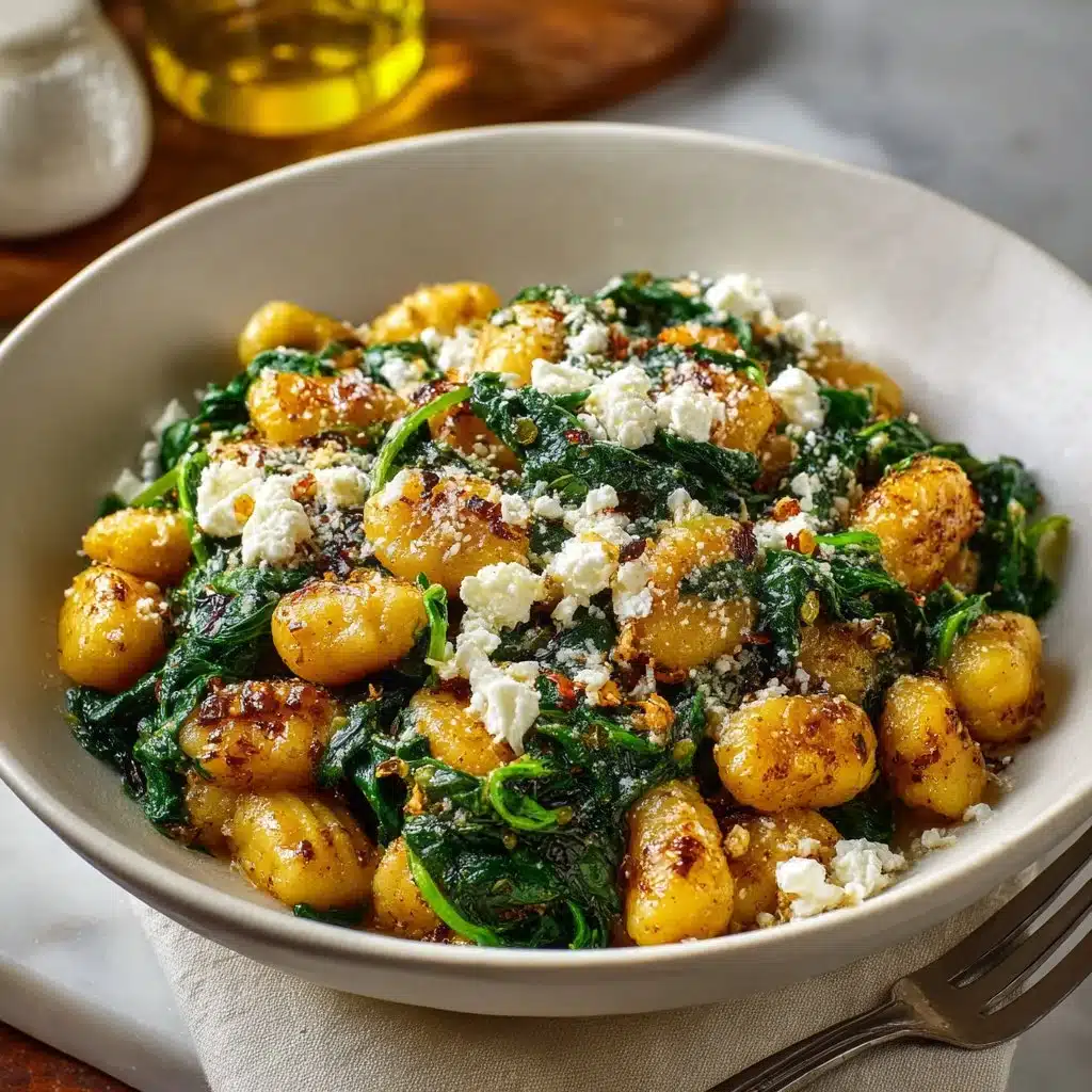 Creamy Gnocchi with Spinach and Feta