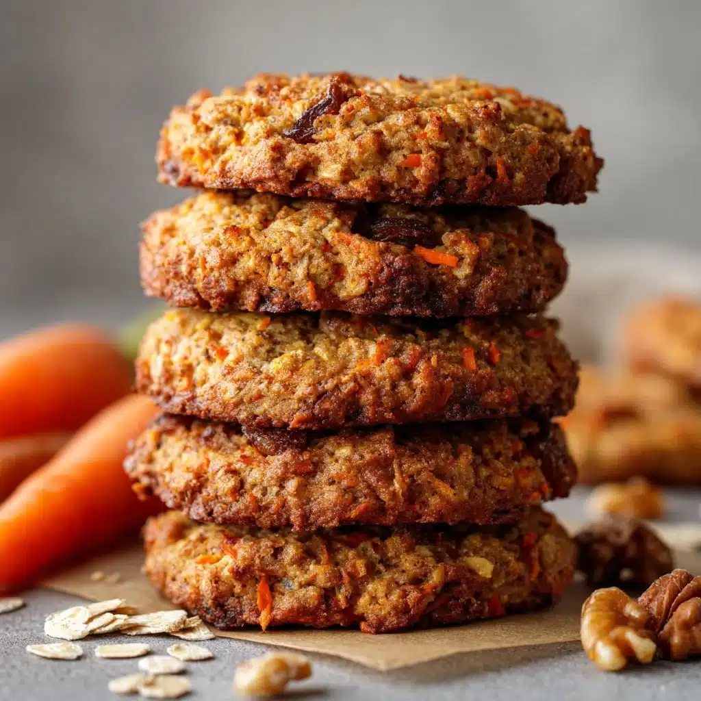 Healthy Carrot Cake Oatmeal Cookies