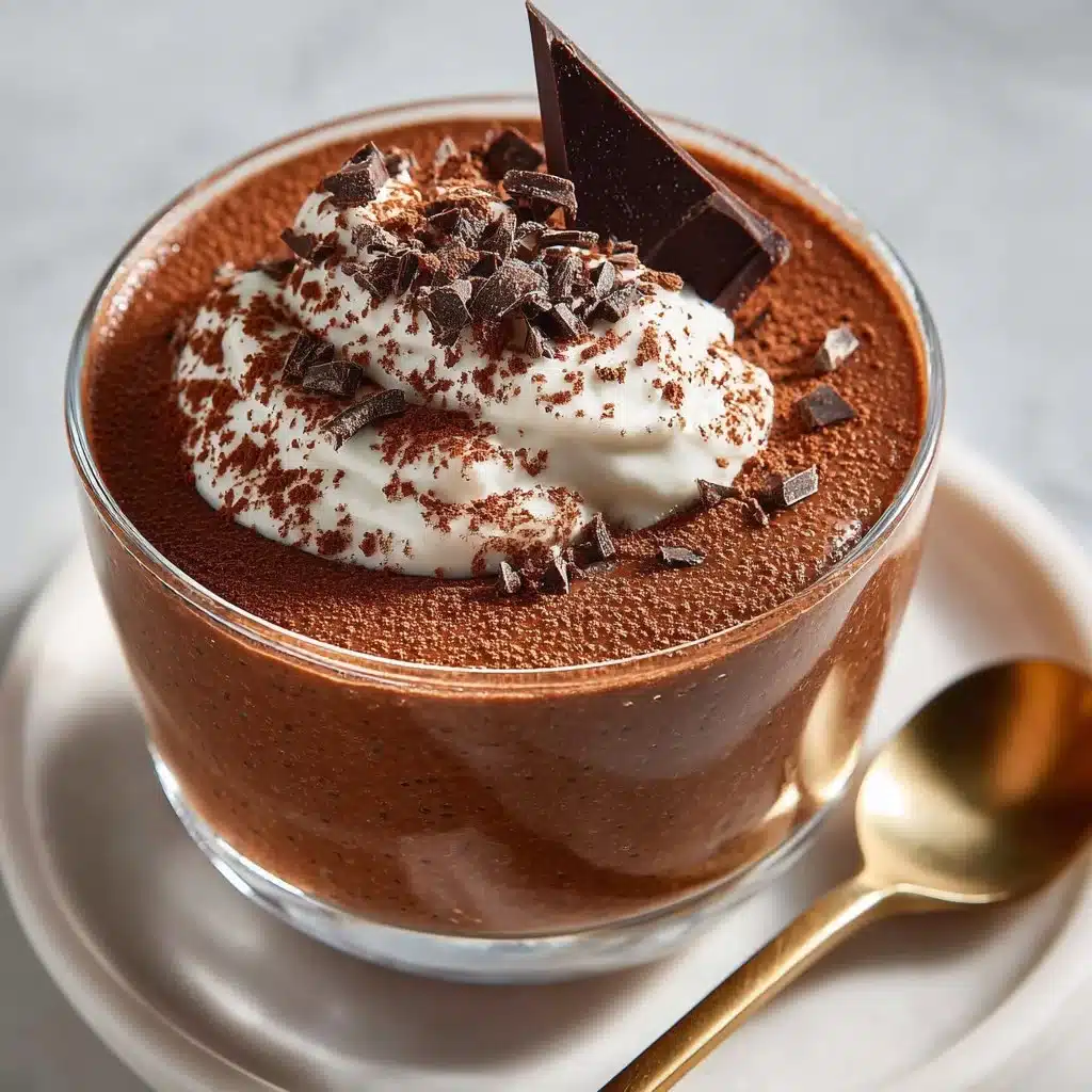 High Protein Chocolate Chia Seed Pudding