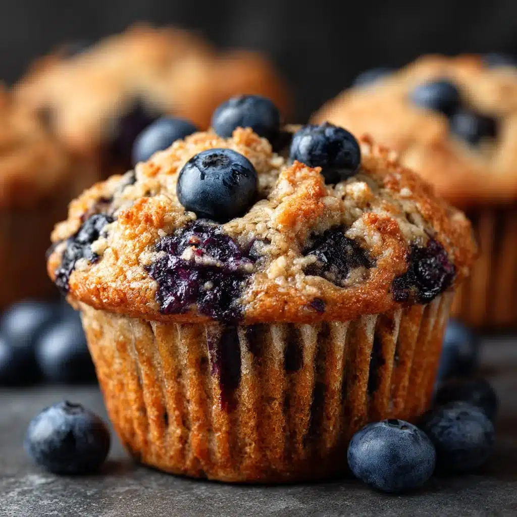 High Protein Cottage Cheese Blueberry Muffins