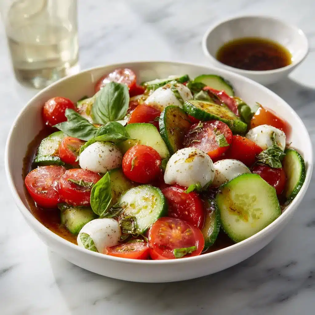 Refreshing Juicy Cucumber Caprese Salad Recipe to Try Today 4 Juicy Cucumber Caprese Salad