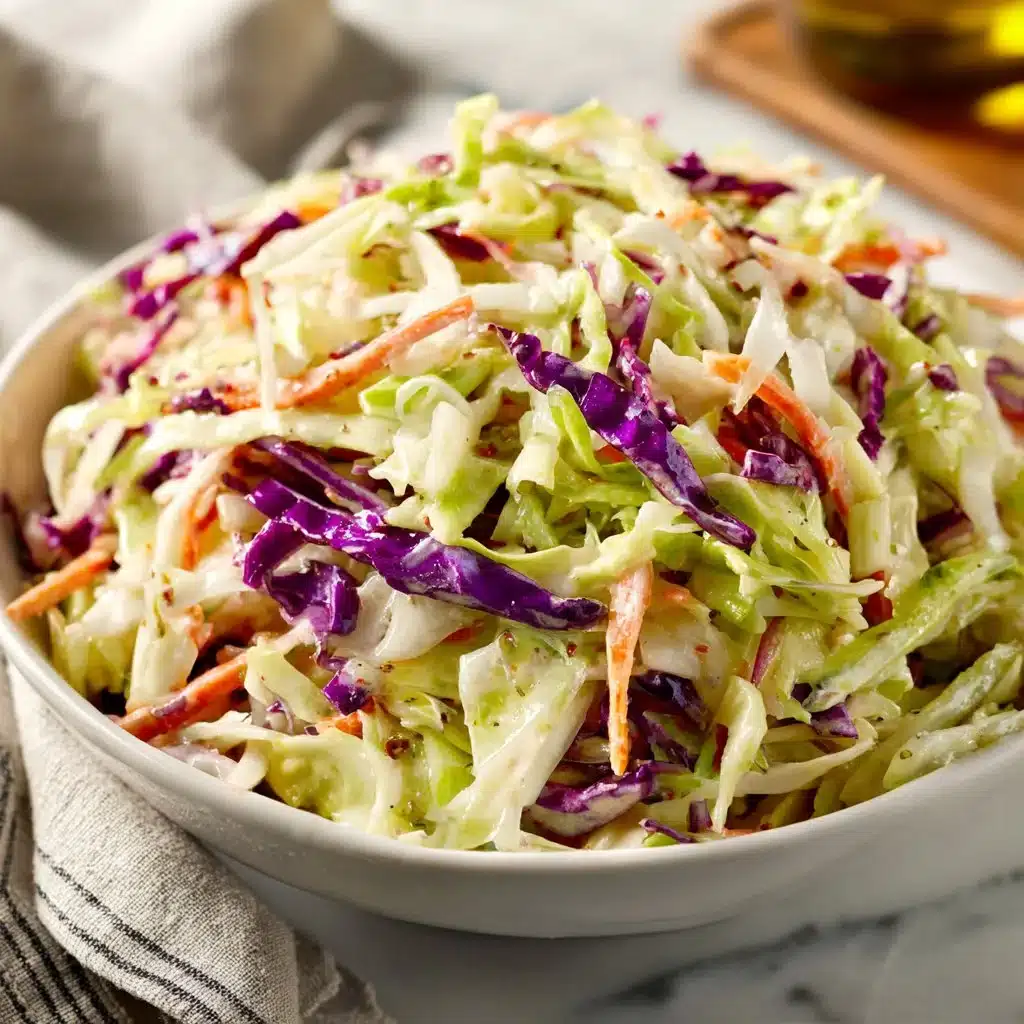 Perfectly Balanced Coleslaw: A Refreshing Side Dish for Every Occasion 3 Bowl of perfectly balanced coleslaw with fresh vegetables and dressing.