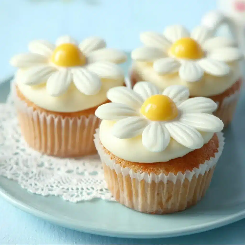Super Cute Daisy Cupcakes