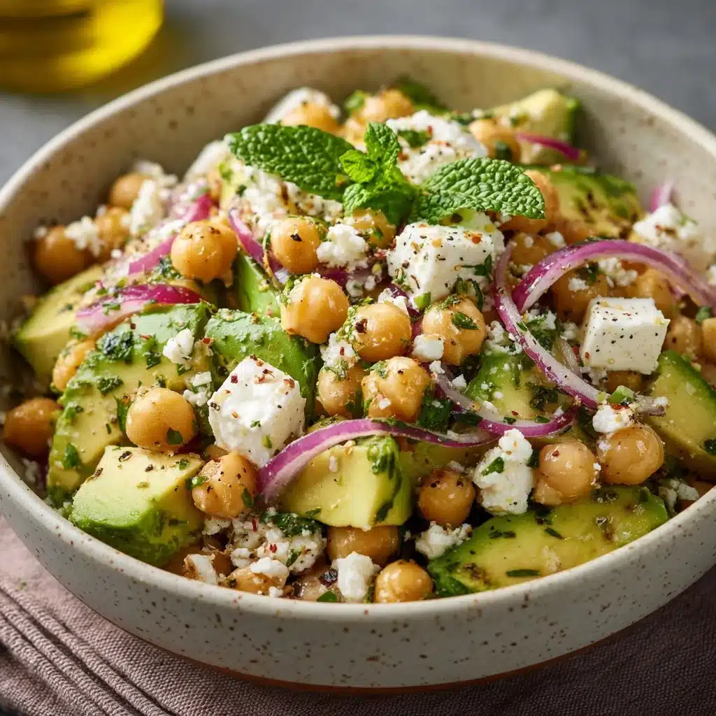 Chickpea Feta Avocado Salad: A Refreshing Delight 4 Chickpea Feta Avocado Salad