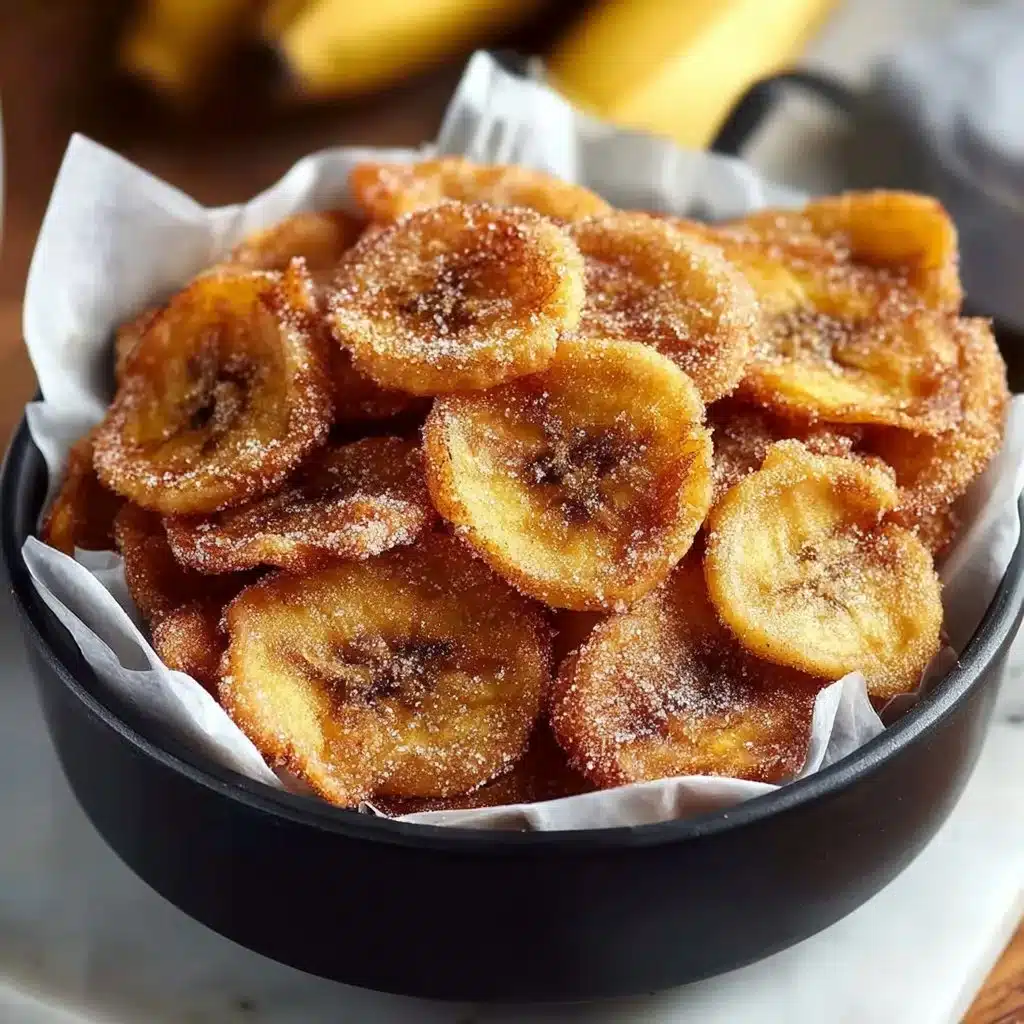 Cinnamon-Sugar Air Fryer Banana Chips: Sweet Snack 3 Cinnamon-sugar air fryer banana chips, a healthy and sweet snack option
