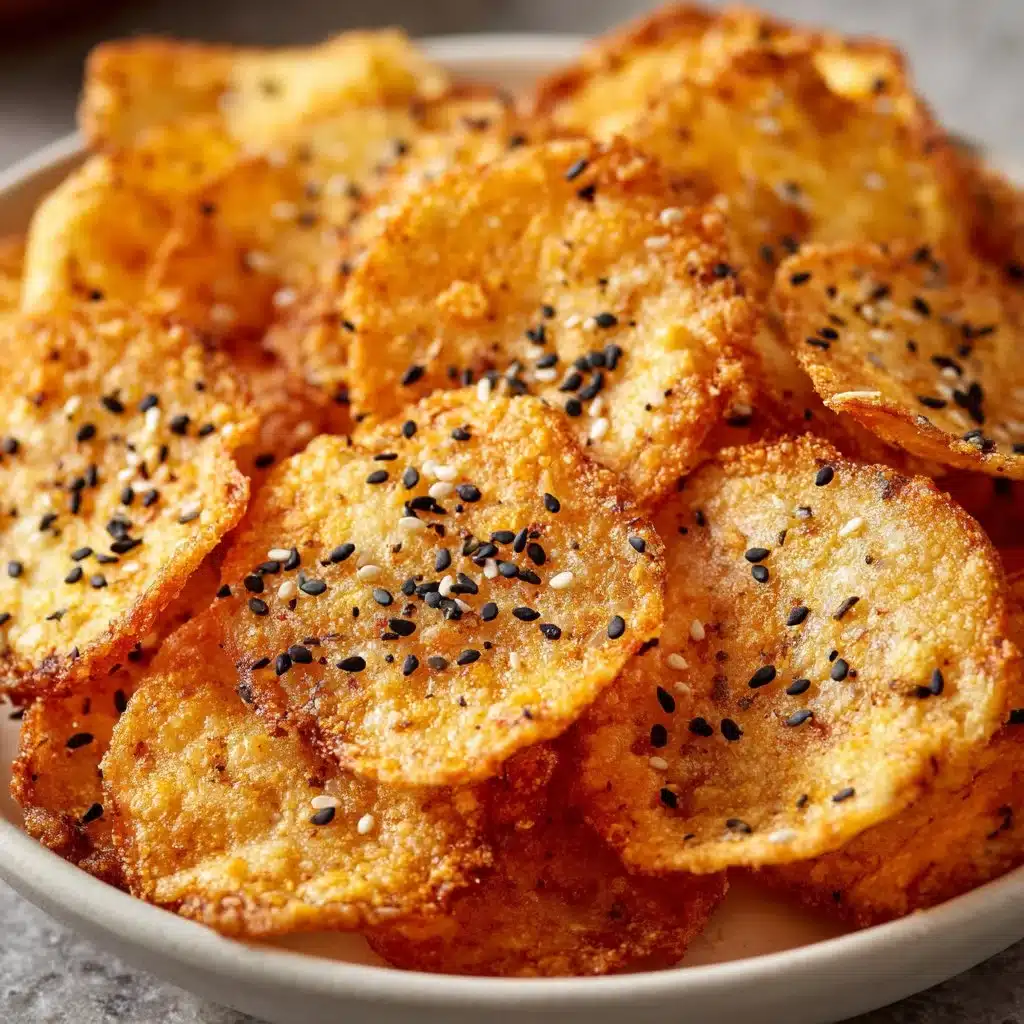 Cottage cheese chips, a high-protein snack in a bowl, perfect for healthy eating.