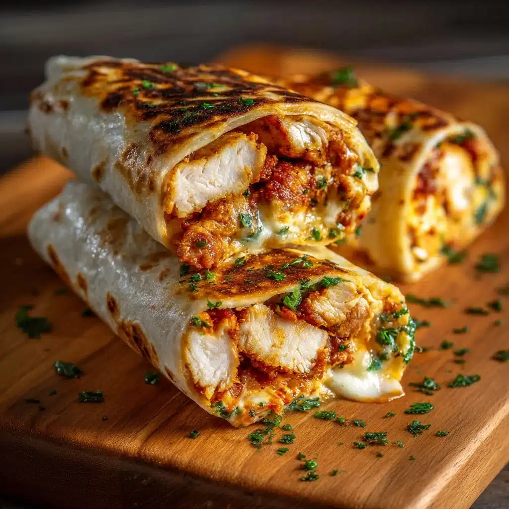 Crispy air fryer chicken wraps with mozzarella cheese and fresh ingredients