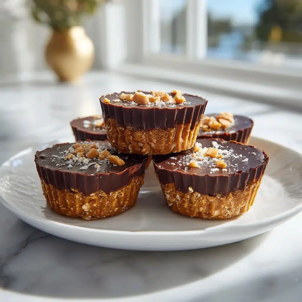 Easy No Bake Peanut Butter Oat Cups