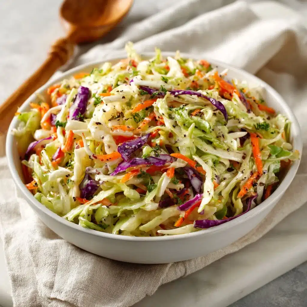 Gordon Ramsay's crunchy coleslaw recipe served in a bowl with colorful vegetables