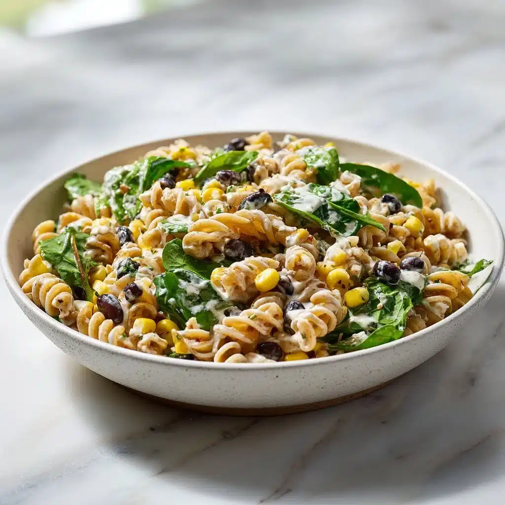 Healthy Black Bean and Corn Pasta Salad with Creamy Lime Dressing 4 Healthy Black Bean and Corn Pasta Salad with Creamy Lime Dressing