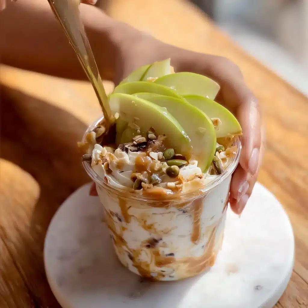 High Protein Snickers Salad ingredients including chocolate and fruits