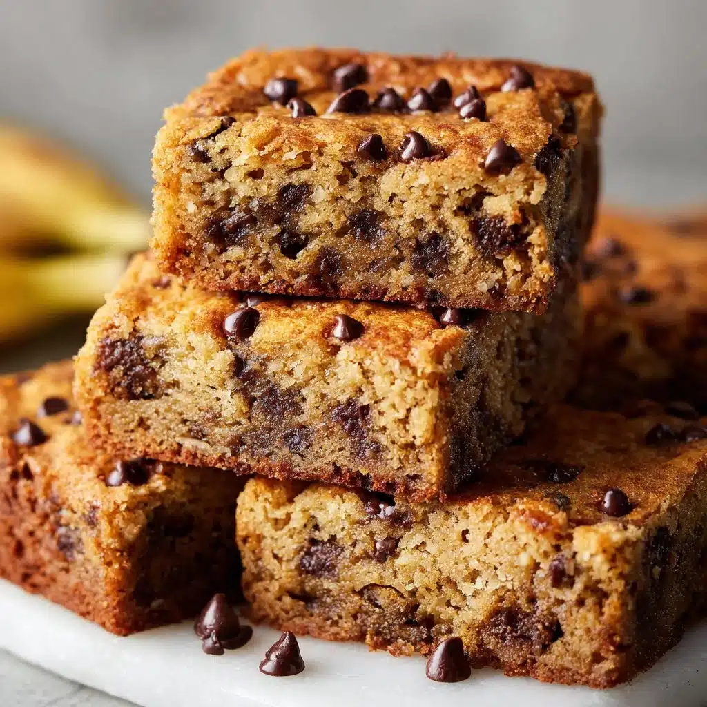 Nutty Banana Bread Blondies