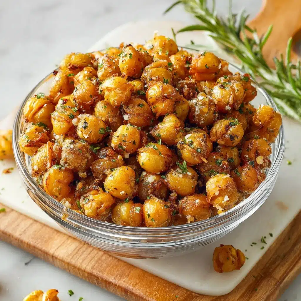 Ranch Flavored Oven-Baked Crispy Roasted Chickpeas: A Snack Worth Savoring 3 Crispy roasted chickpeas flavored with ranch seasoning