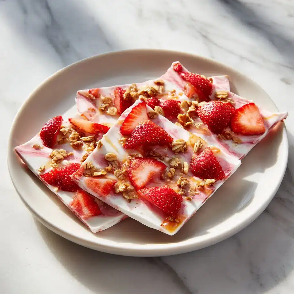 Delightfully Creamy Strawberry Yogurt Bark Recipe 4 Strawberry Yogurt Bark