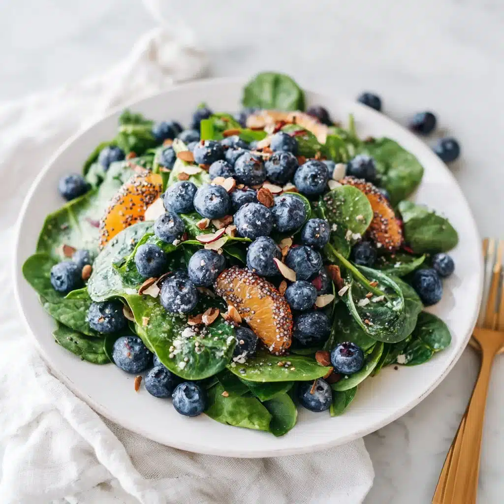 Blueberry Spinach Salad with Orange Poppy Seed Dressing - a southern discourse