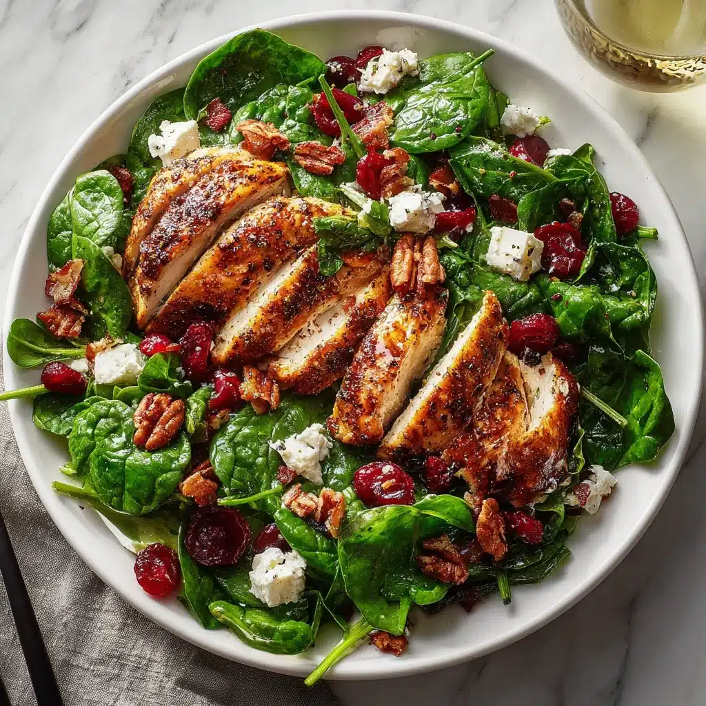 Delicious Spinach Salad with Chicken: A Fresh Delight 4 Pin by Bill Reinhart on Salads | Spinach Salad with Chicken, Dinner Salads, Salad Recipes for Dinner