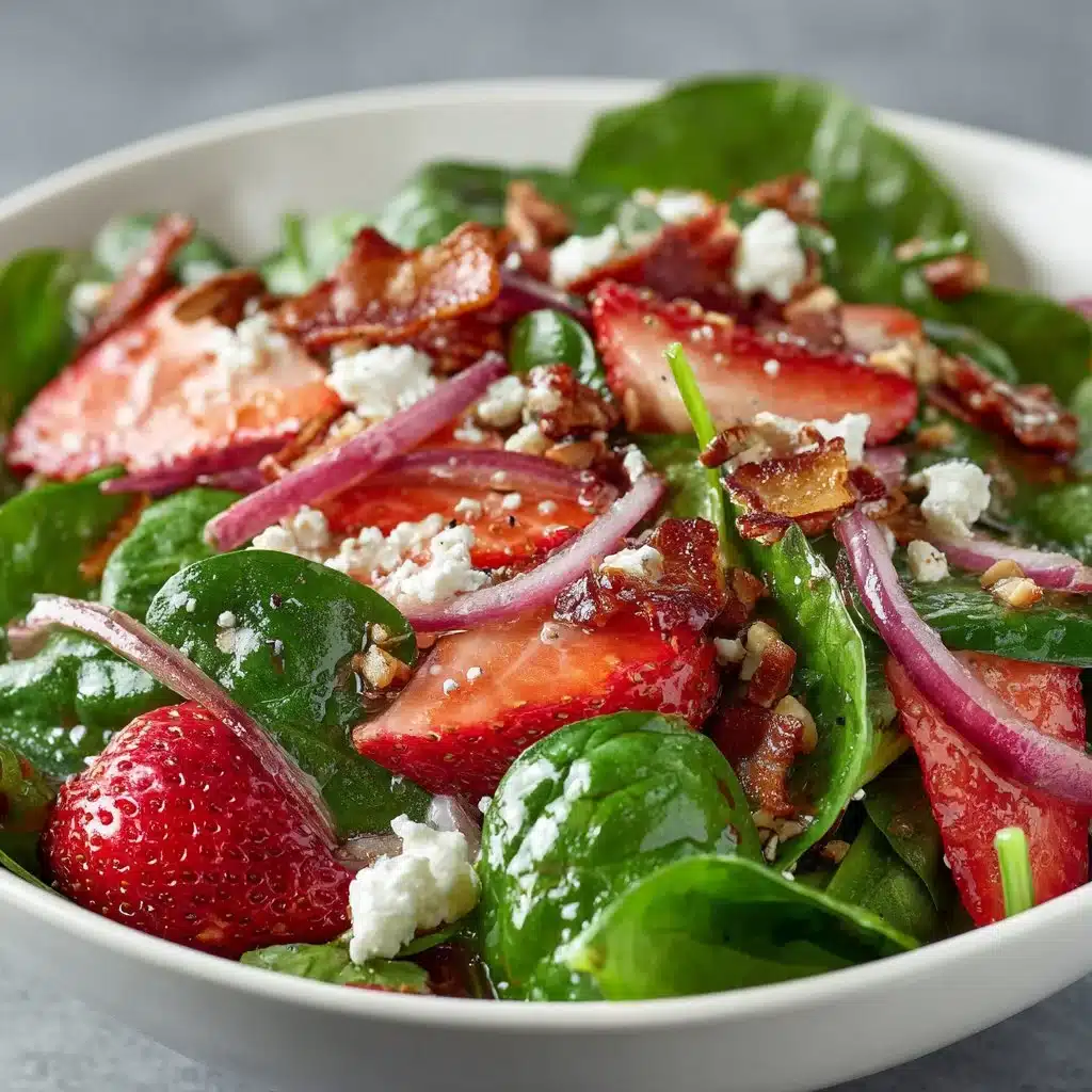 Refreshing Strawberry Spinach Salad: A Must-Try Delight 3 Fresh Strawberry Spinach Salad with strawberries, spinach, and nuts