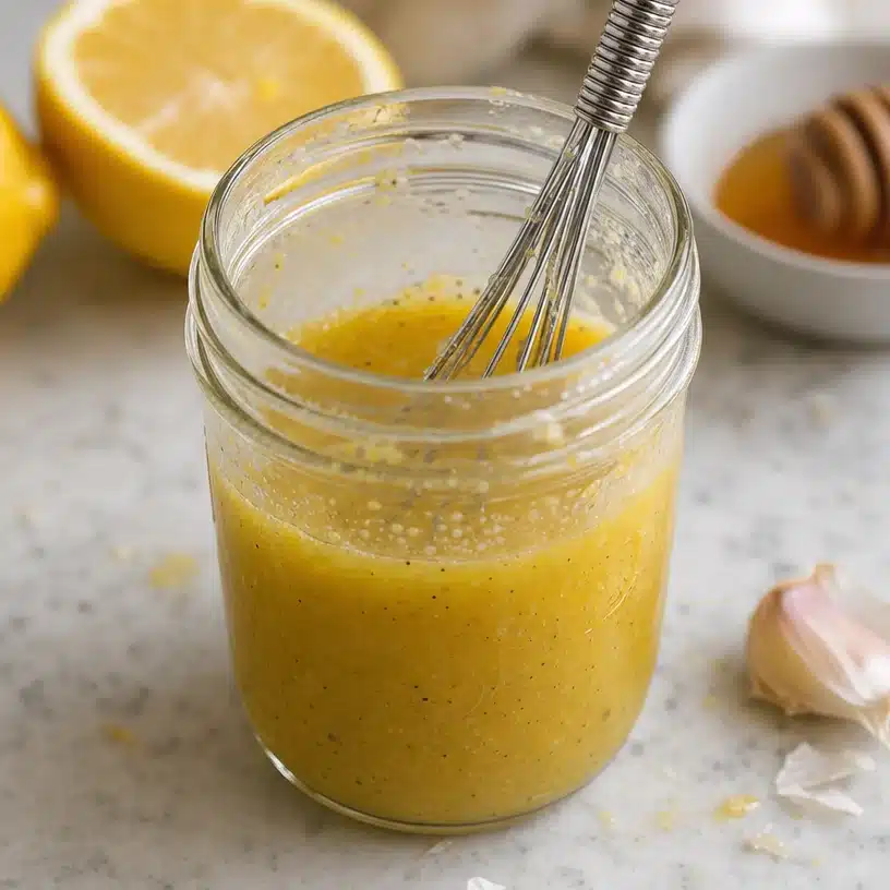 Zesty and Inviting: Easy Lemon Vinaigrette Dressing Recipe 4 Easy Lemon Vinaigrette Dressing