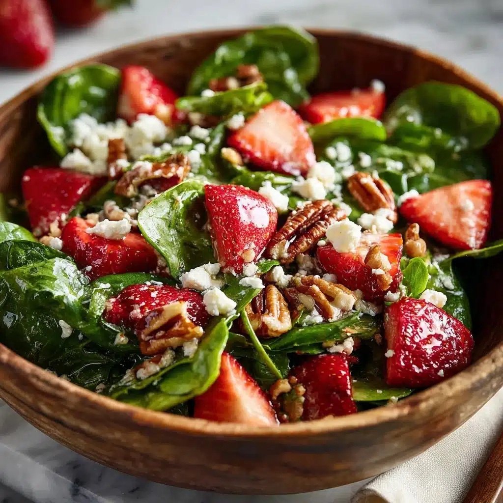 Delightful Paleo & Keto Strawberry Spinach Salad Recipe 3 Paleo and Keto strawberry spinach salad with fresh ingredients