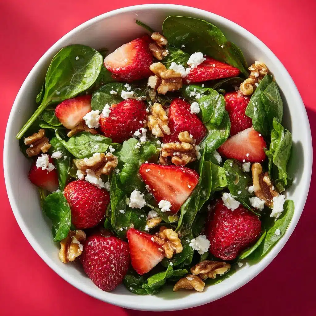 Strawberry Feta Spinach Salad