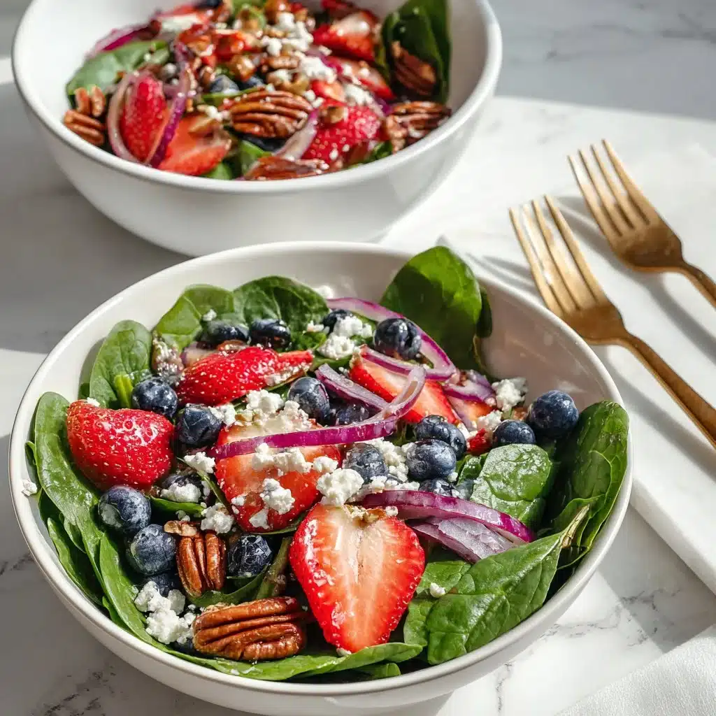 Strawberry Spinach Feta Salad
